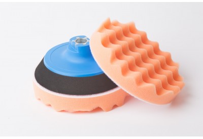 Orange Waffle Polishing Pad 135mm